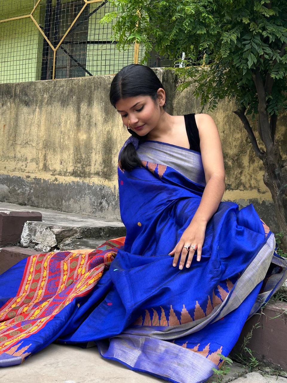 Chhattisgarh Dolabedi Raw Silk Saree