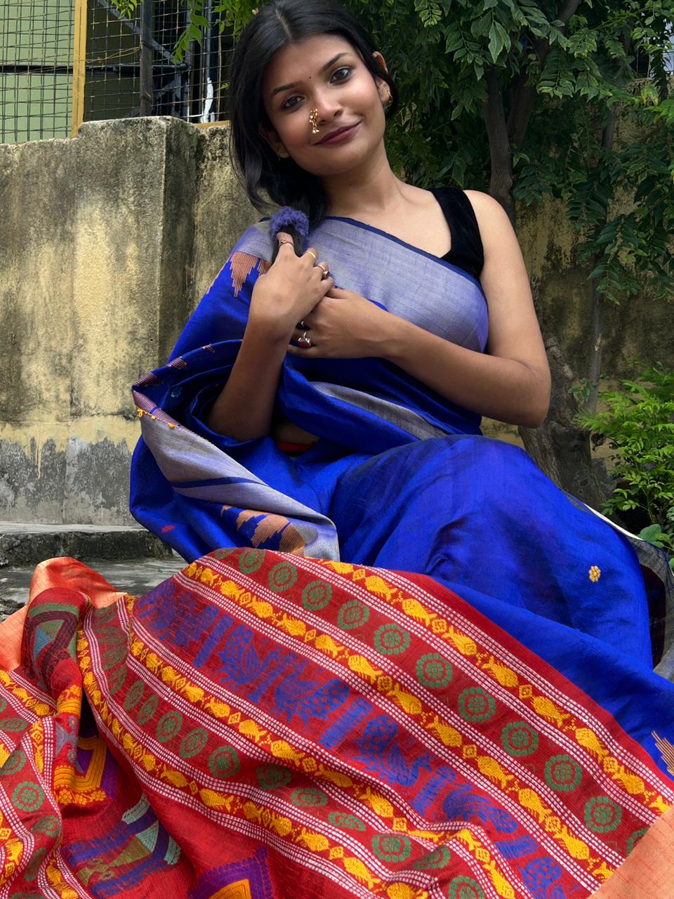 Chhattisgarh Dolabedi Raw Silk Saree