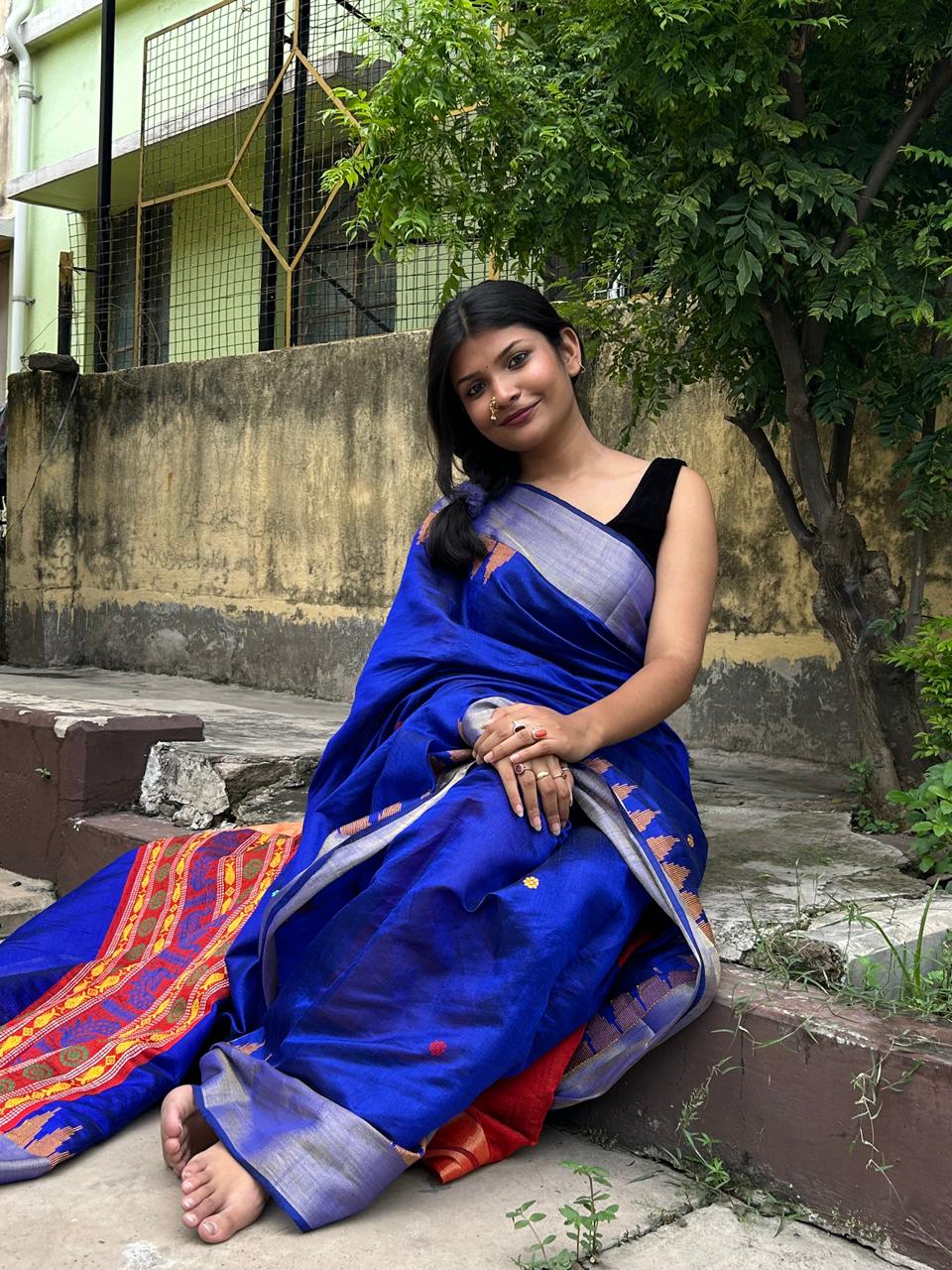 Chhattisgarh Dolabedi Raw Silk Saree