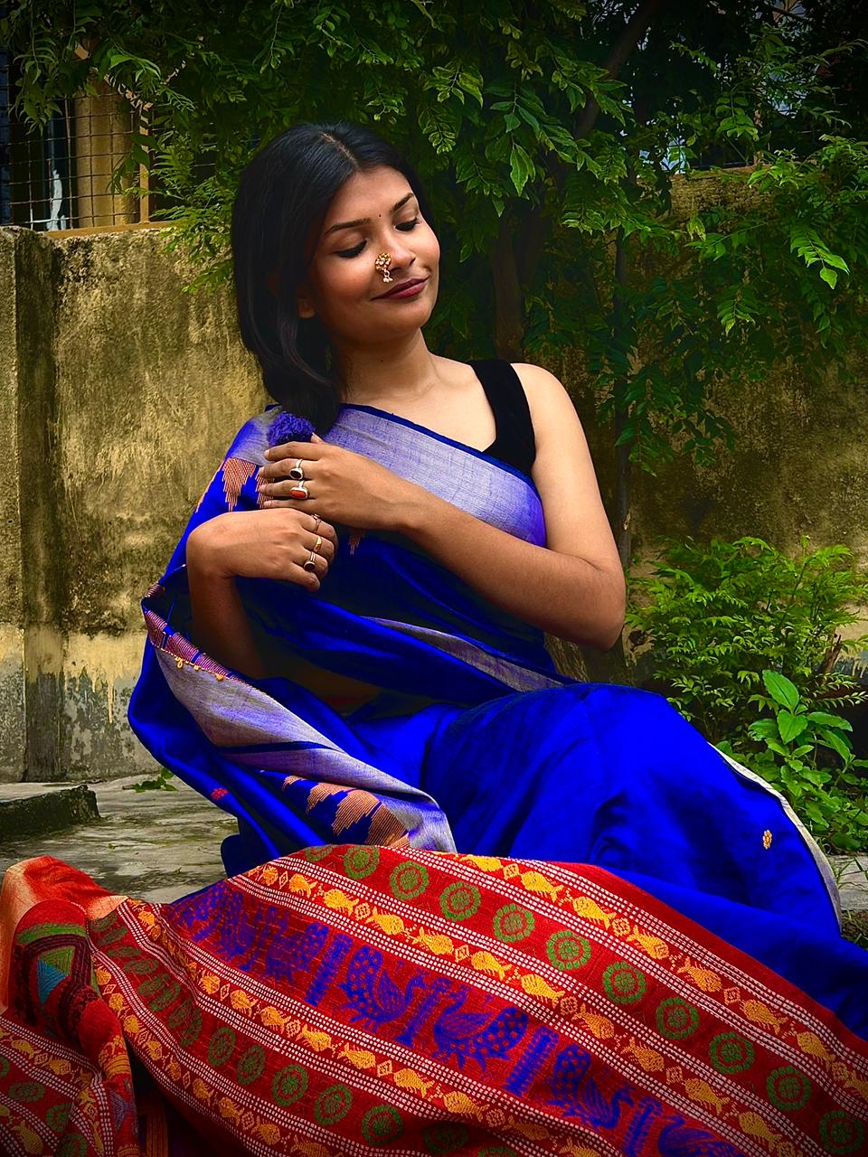Chhattisgarh Dolabedi Raw Silk Saree