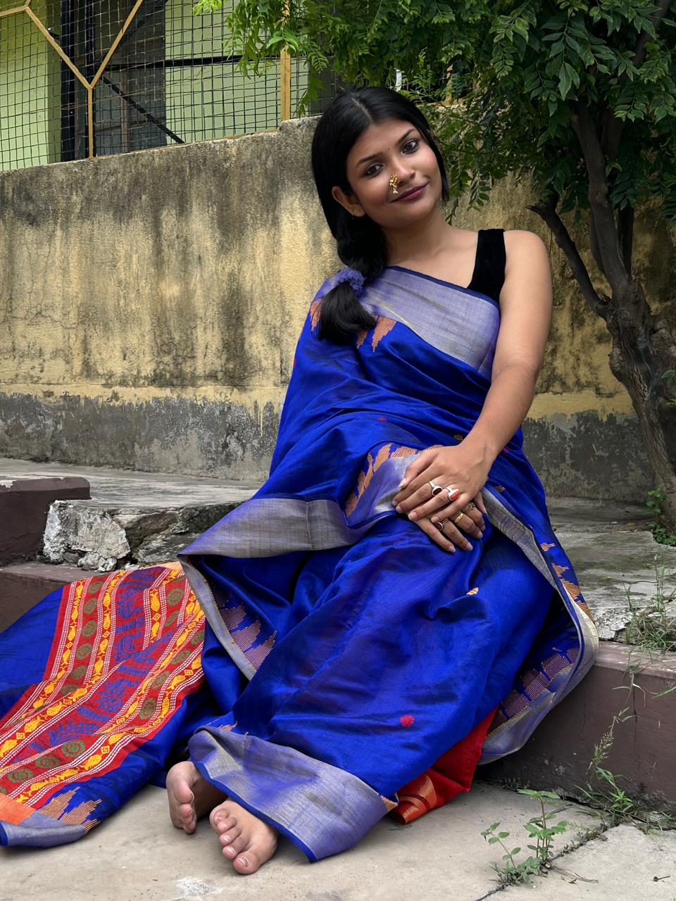 Chhattisgarh Dolabedi Raw Silk Saree
