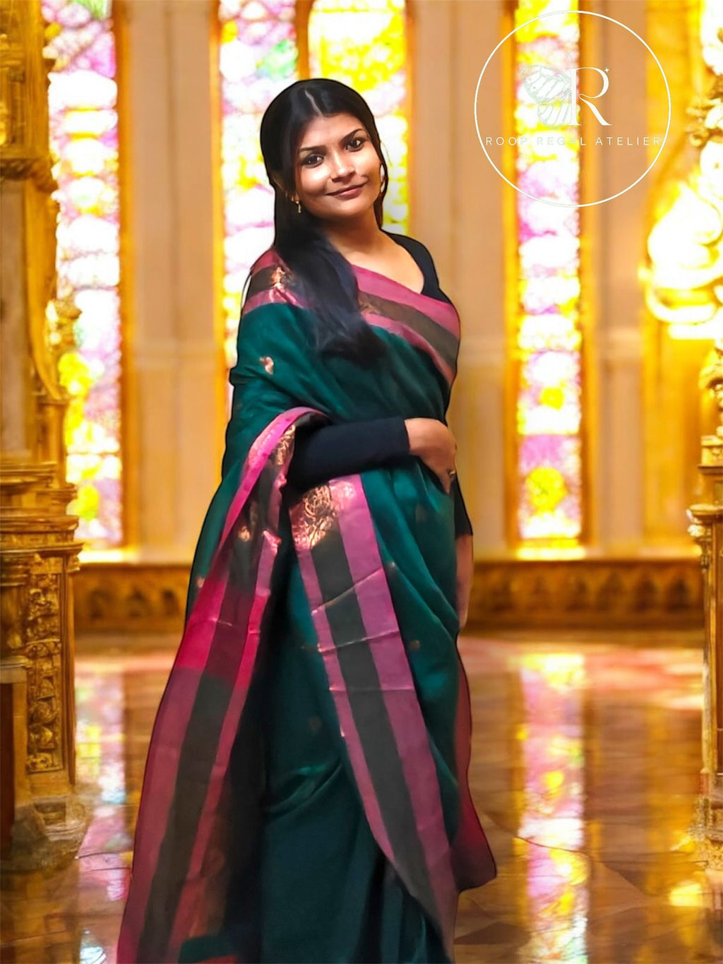 Organic Cotton Linen Saree