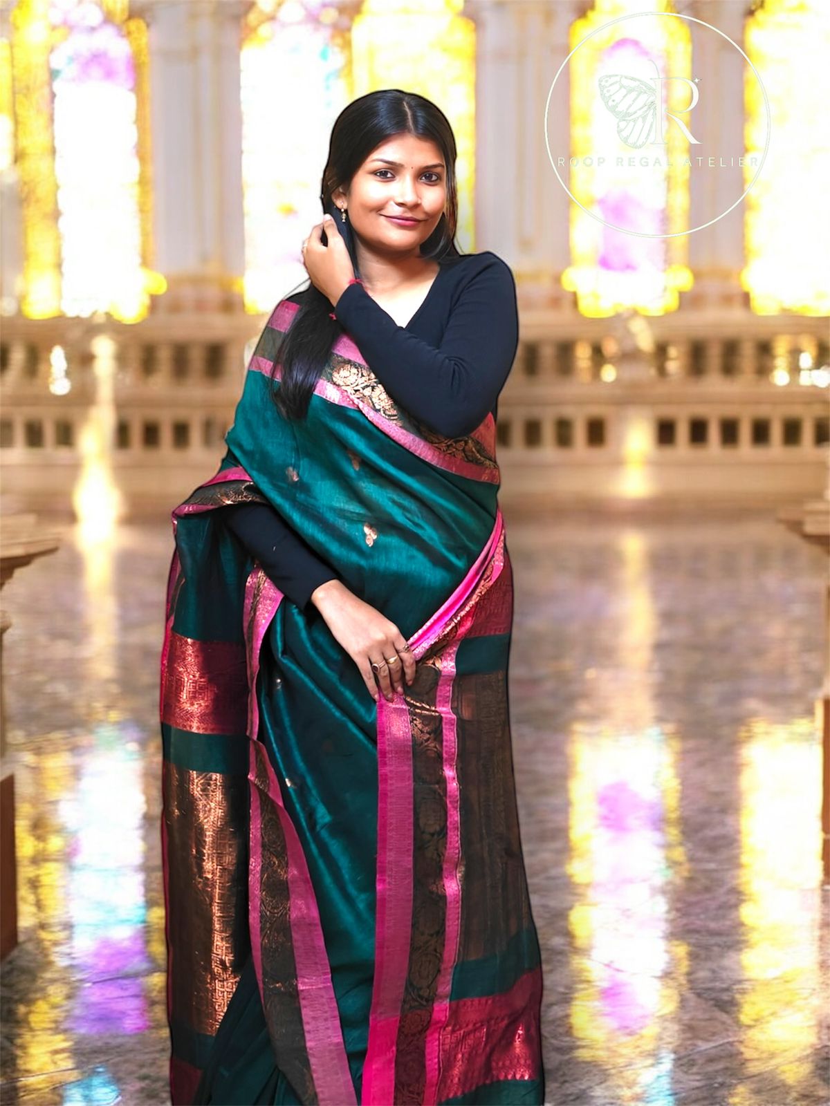 Organic Cotton Linen Saree