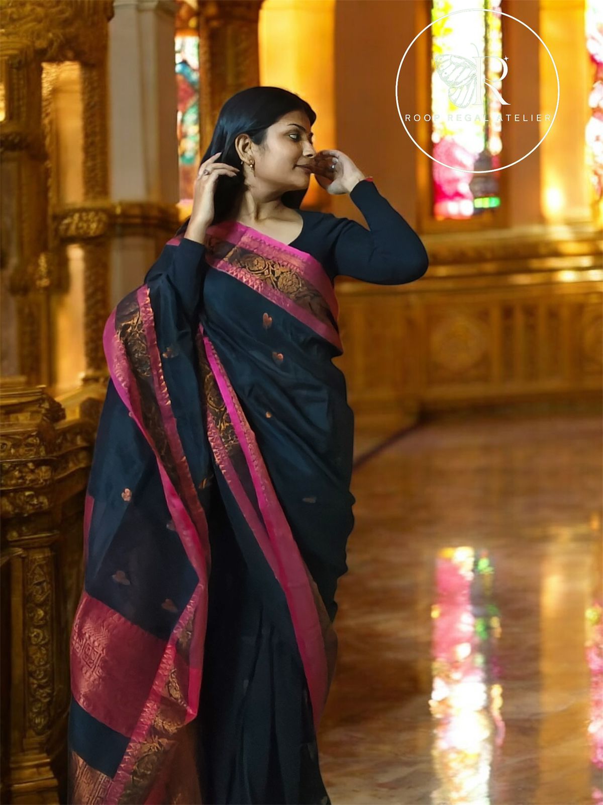Organic Cotton Linen Saree